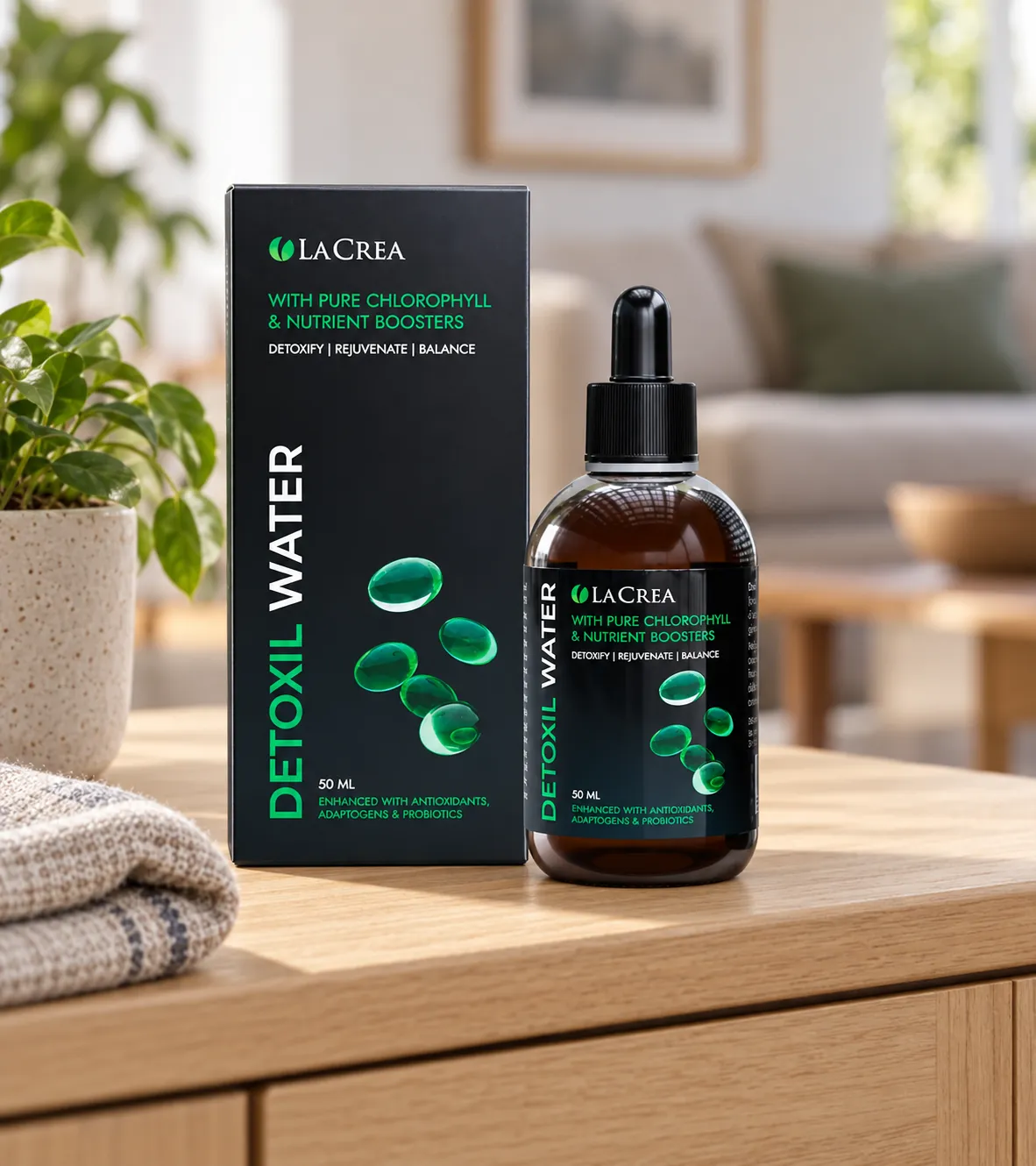 Detoxil Water Liver — el envase en el día a día