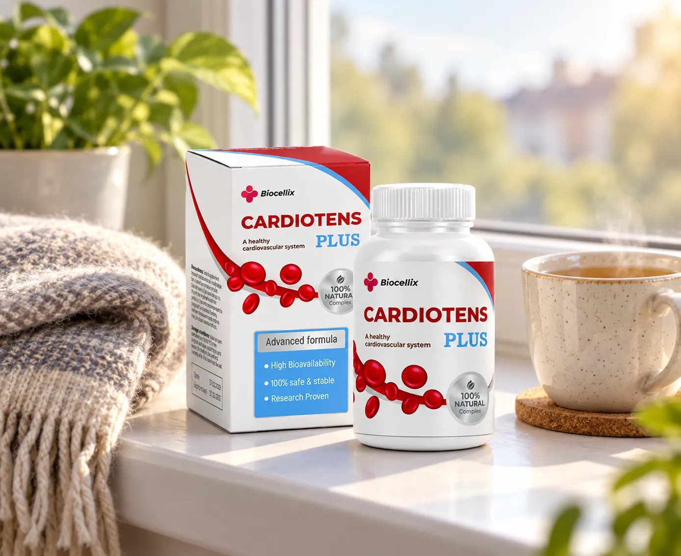 Cardiotens Plus — el envase en el día a día