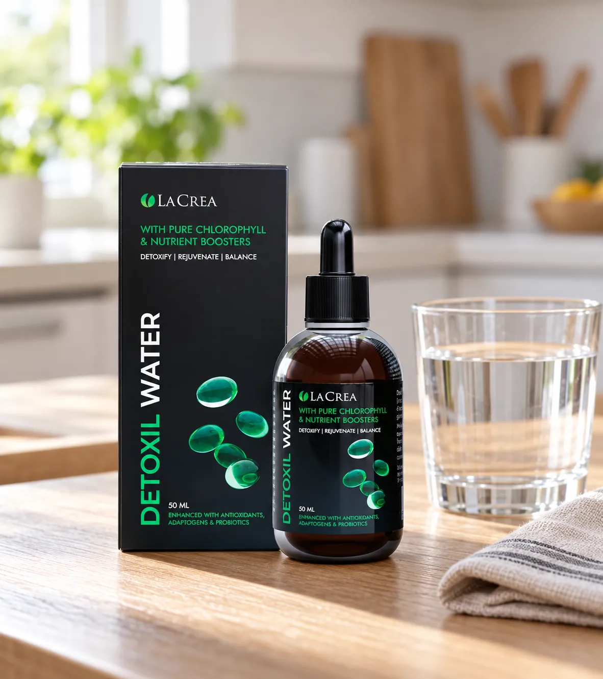 Detoxil Water Parasites — el envase en el día a día
