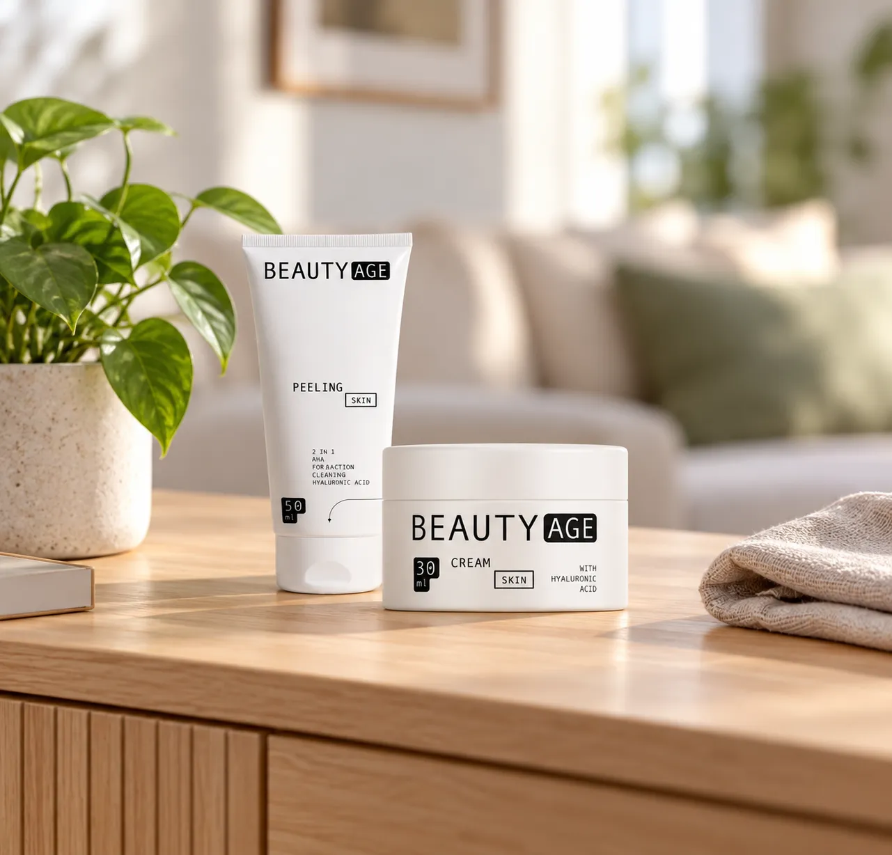 BEAUTY AGE COMPLEX — el envase en el día a día