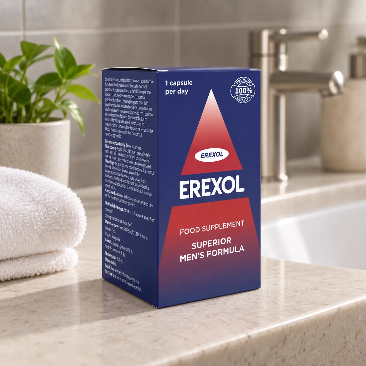 Erexol — el envase en el día a día