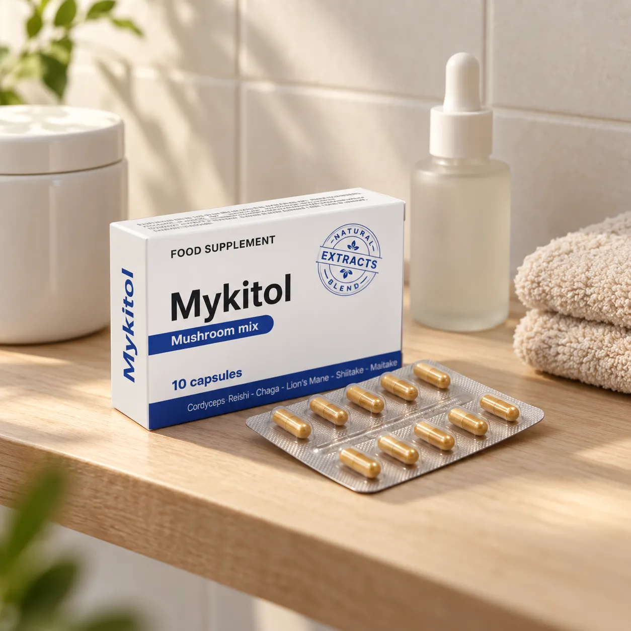 Mykitol BLUE — el envase en el día a día