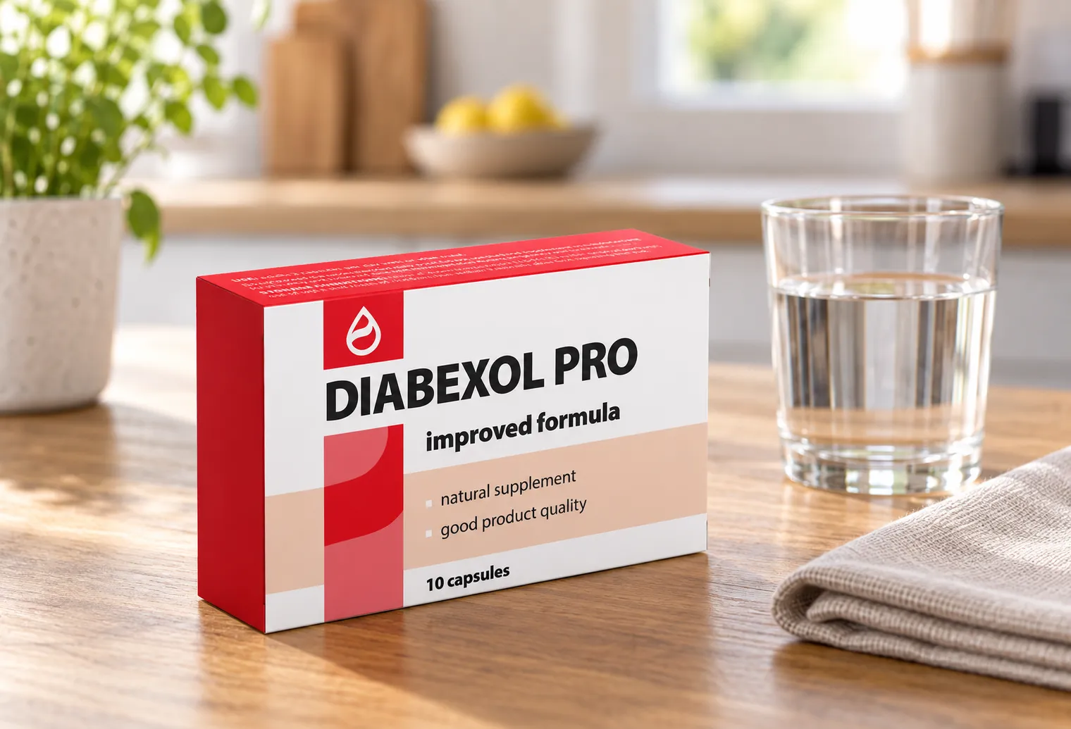 Diabexol Pro — el envase en el día a día